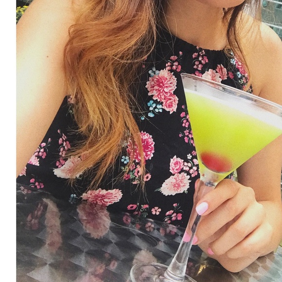 Black and pink floral top - Picture 6 of 6